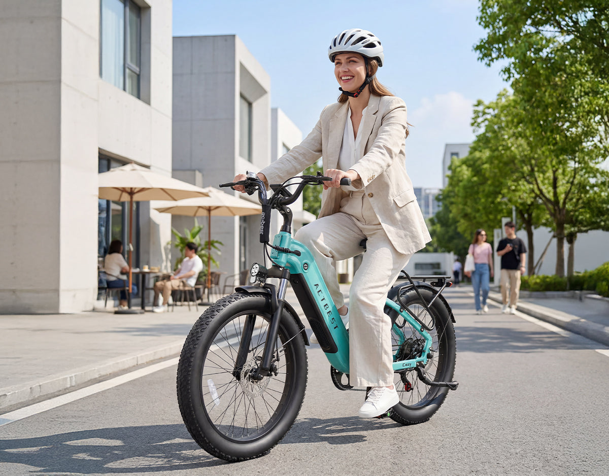 most comfortable electric bicycle Spark 20x4.0" Moped-Style E-Bike 48V 15.6Ah battery Best Commuter Electric Bikes for