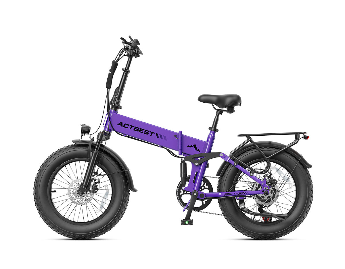 Summit Plus Full Suspension Folding Fat Tire Electric Bike