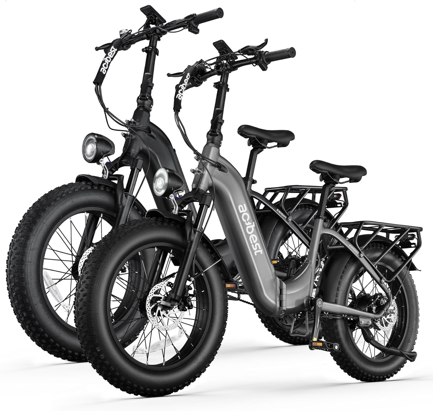 Knight Cargo Electric Bikes with fat tires, sturdy frames, and rear racks