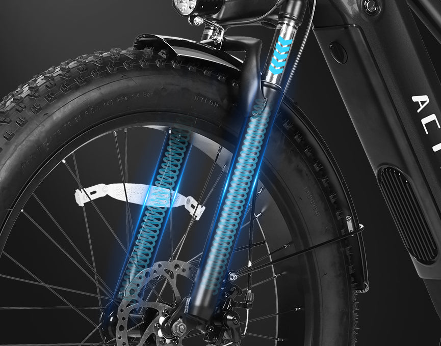 Adjustable front fork suspension