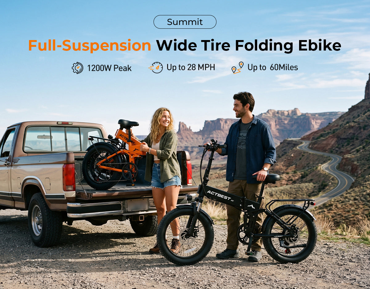 Summit Full Suspension Folding Electric Bike