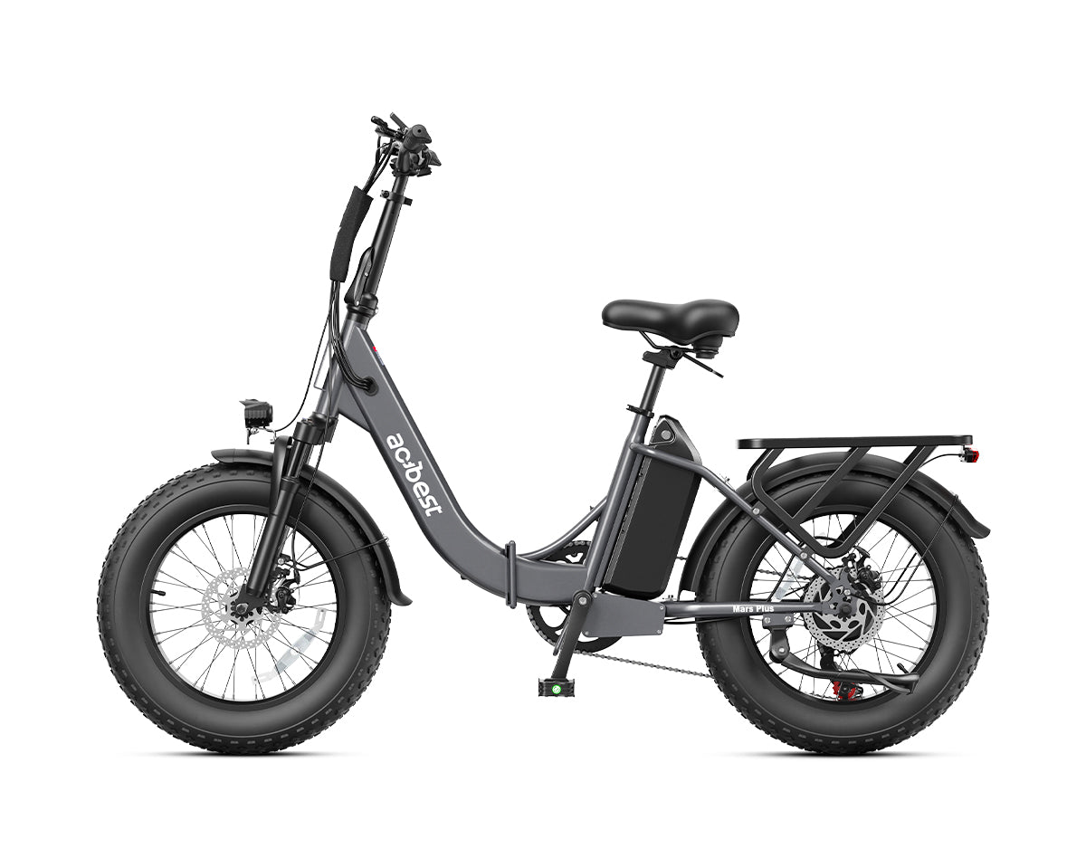 Mars Plus ST Folding Utility Ebike 1800W, 85-Mile Range White