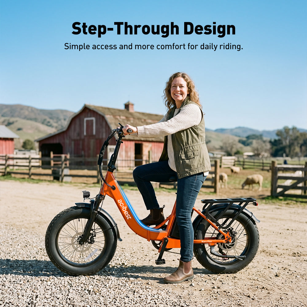 Mars Plus ST Foldable Step-Through Utility Electric Bike