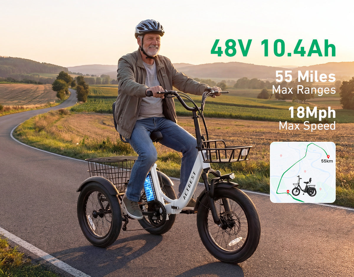 Triker Folding 3 Wheels Electric Bike - Image 2