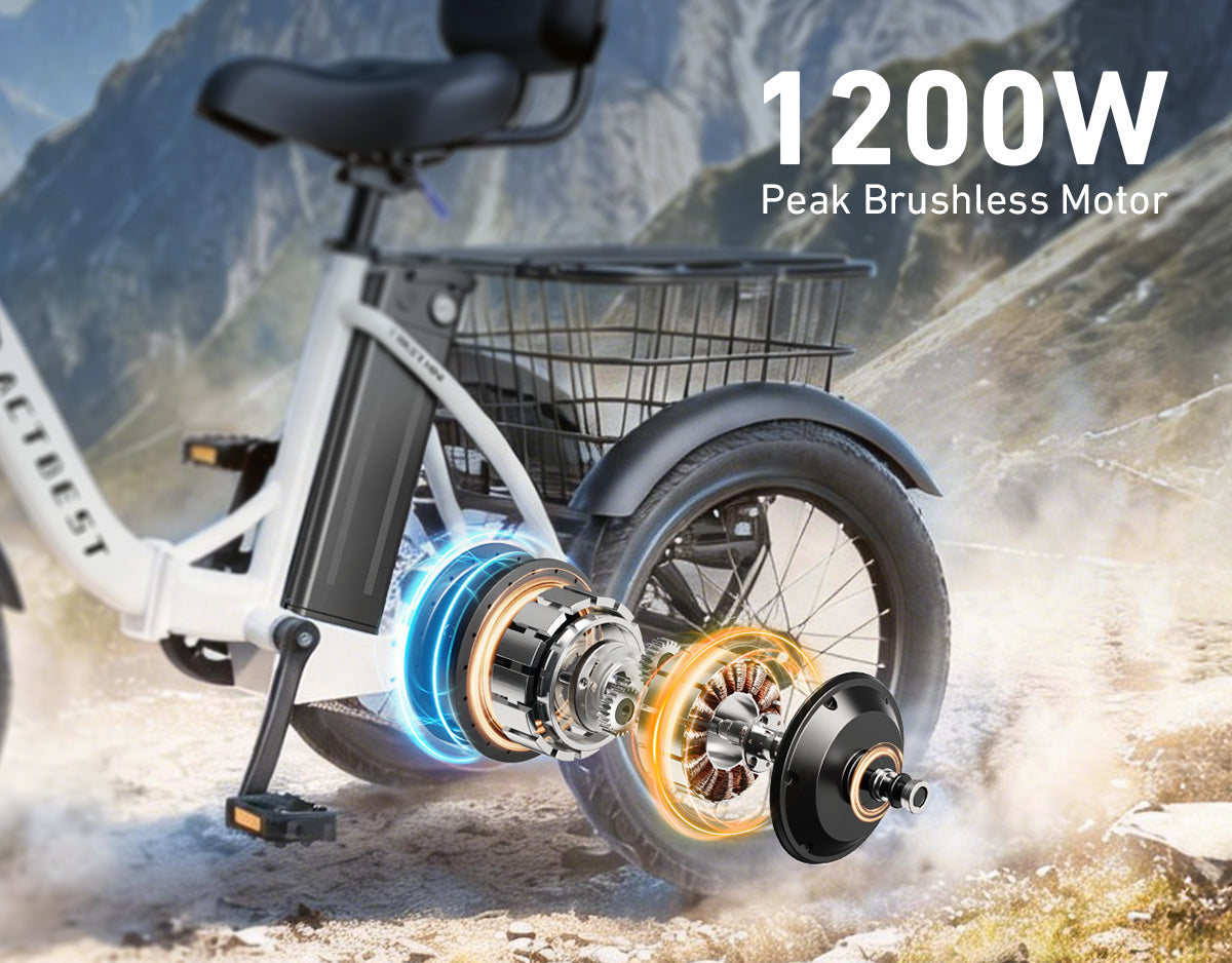 Triker Folding 3 Wheels Electric Bike - Image 4