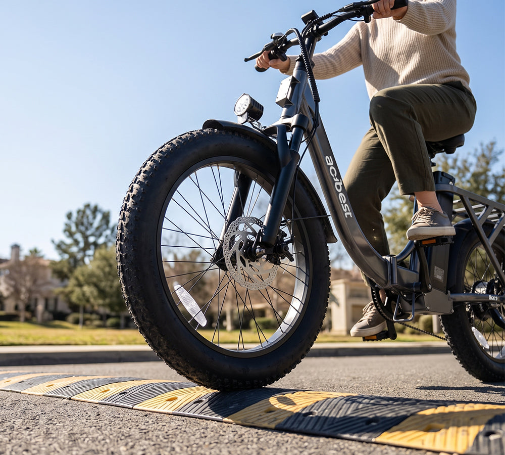 Smooth & Stable Ride with 60mm Front Suspension
