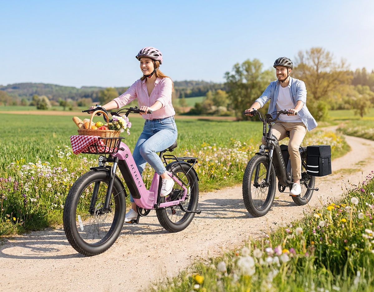 Cozy Wide Tires City Commuter Electric Bike
