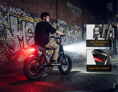 Striker Plus 20"x4.0" 37MPH Moped-Style E-Bike