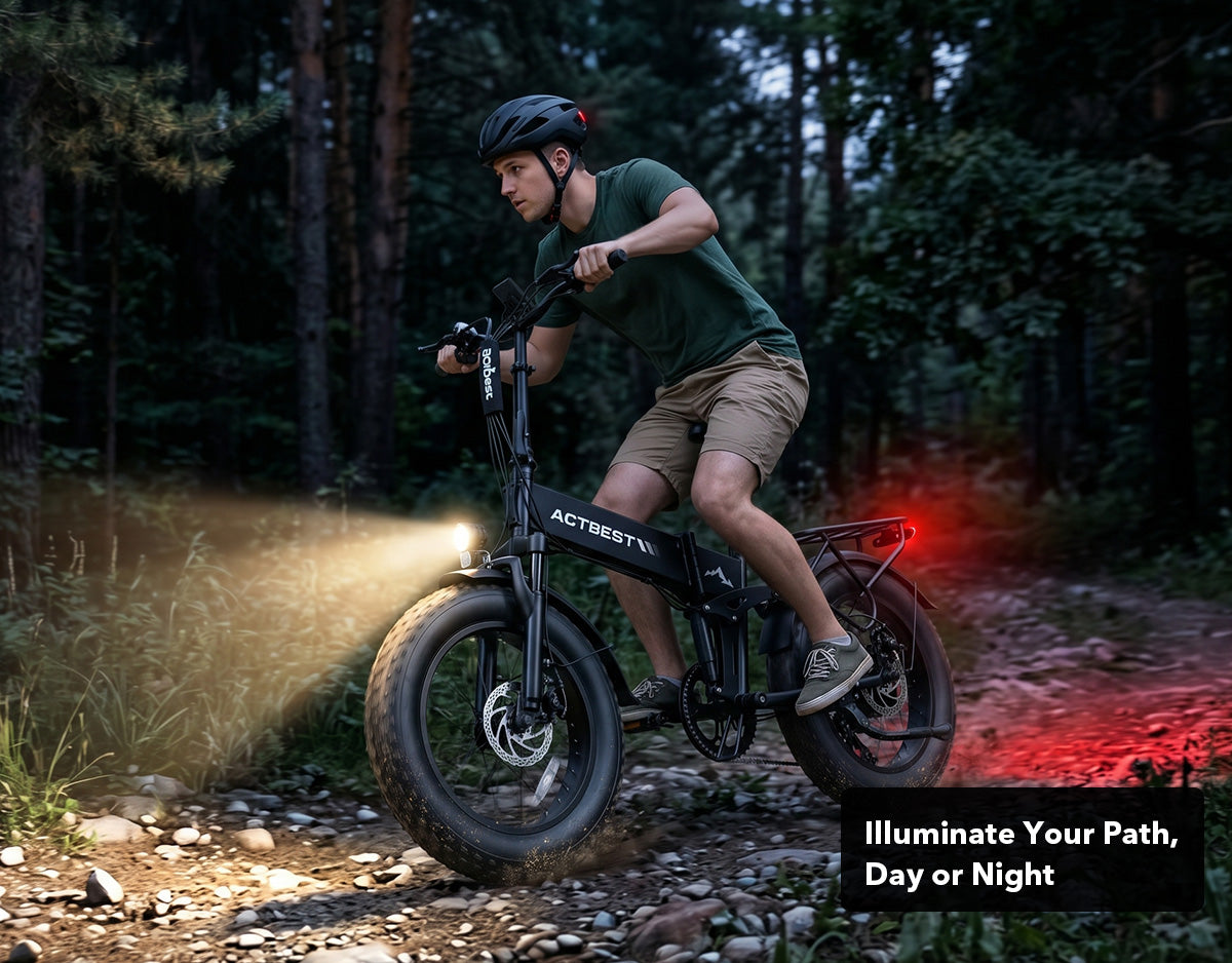 Summit Plus Full Suspension Folding Fat Tire Electric Bike