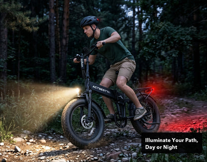 Summit Plus Full Suspension Folding Fat Tire Electric Bike