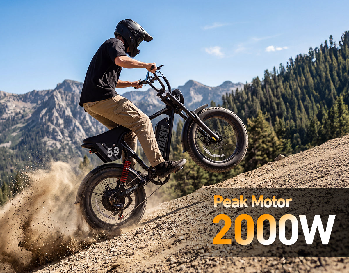 Striker Plus 20"x4.0" 37MPH Moped-Style E-Bike