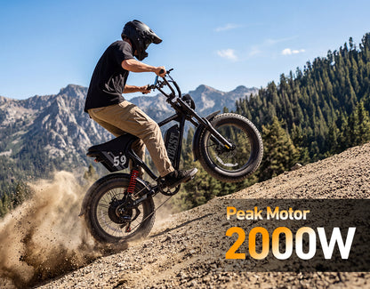 Striker Plus 20"x4.0" 37MPH Moped-Style E-Bike