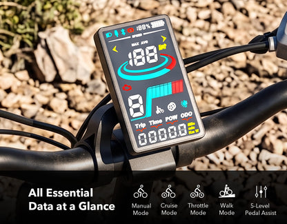 Summit Plus Full Suspension Folding Fat Tire Electric Bike