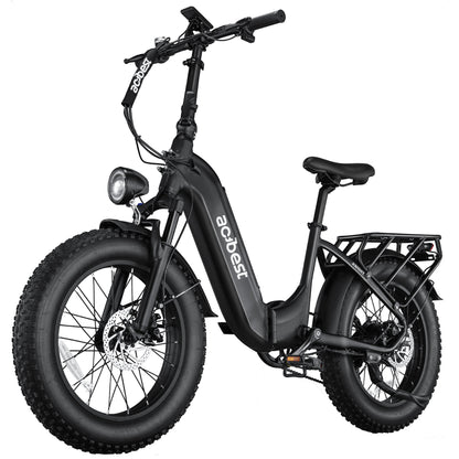 Knight Cargo Electric Bike featuring robust fat tires and a sleek black design