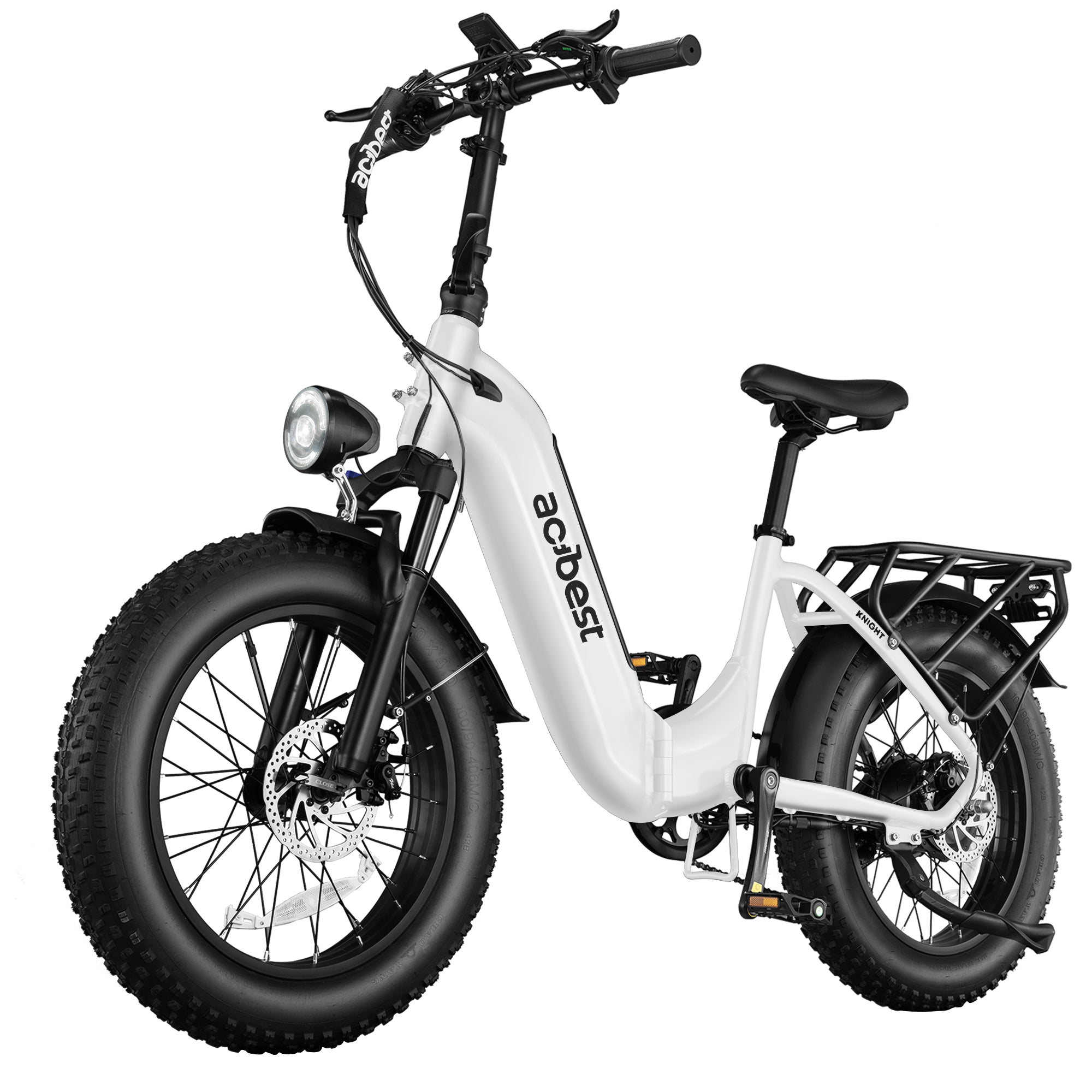 Knight Cargo Step Through Electric Bike with sturdy design and fat tires