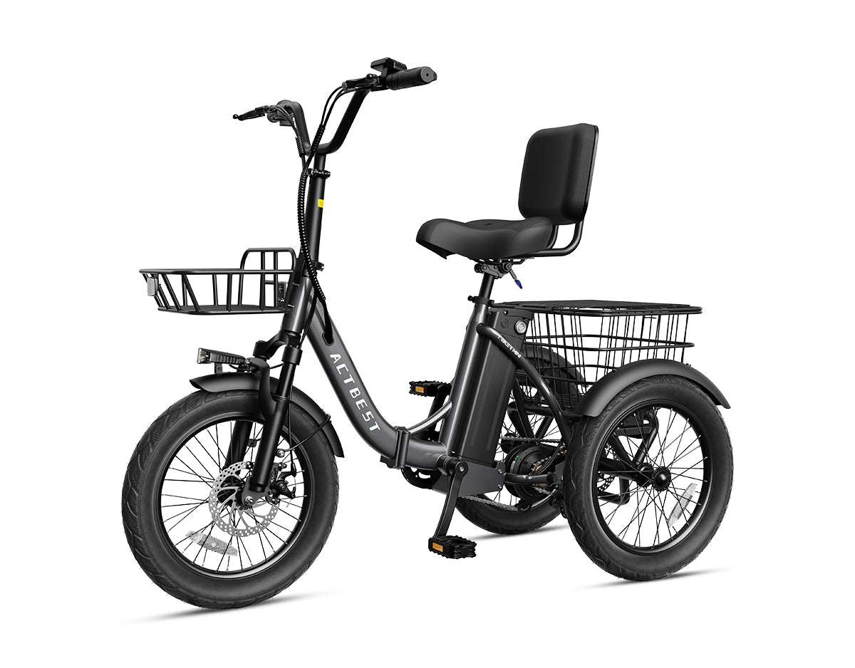 Triker Folding 3 Wheels Electric Bike