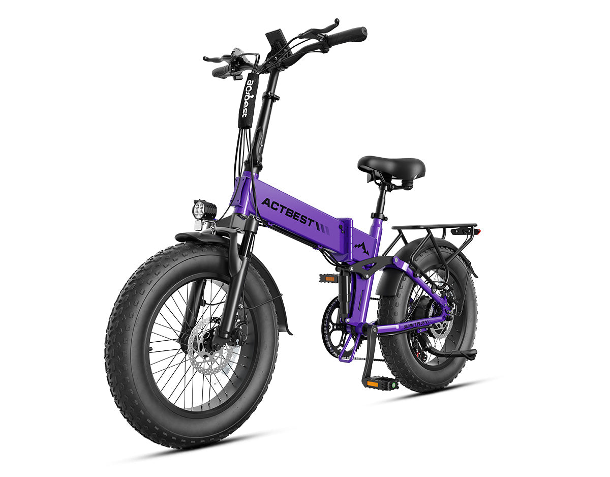 Summit Plus Full Suspension Folding Fat Tire Electric Bike