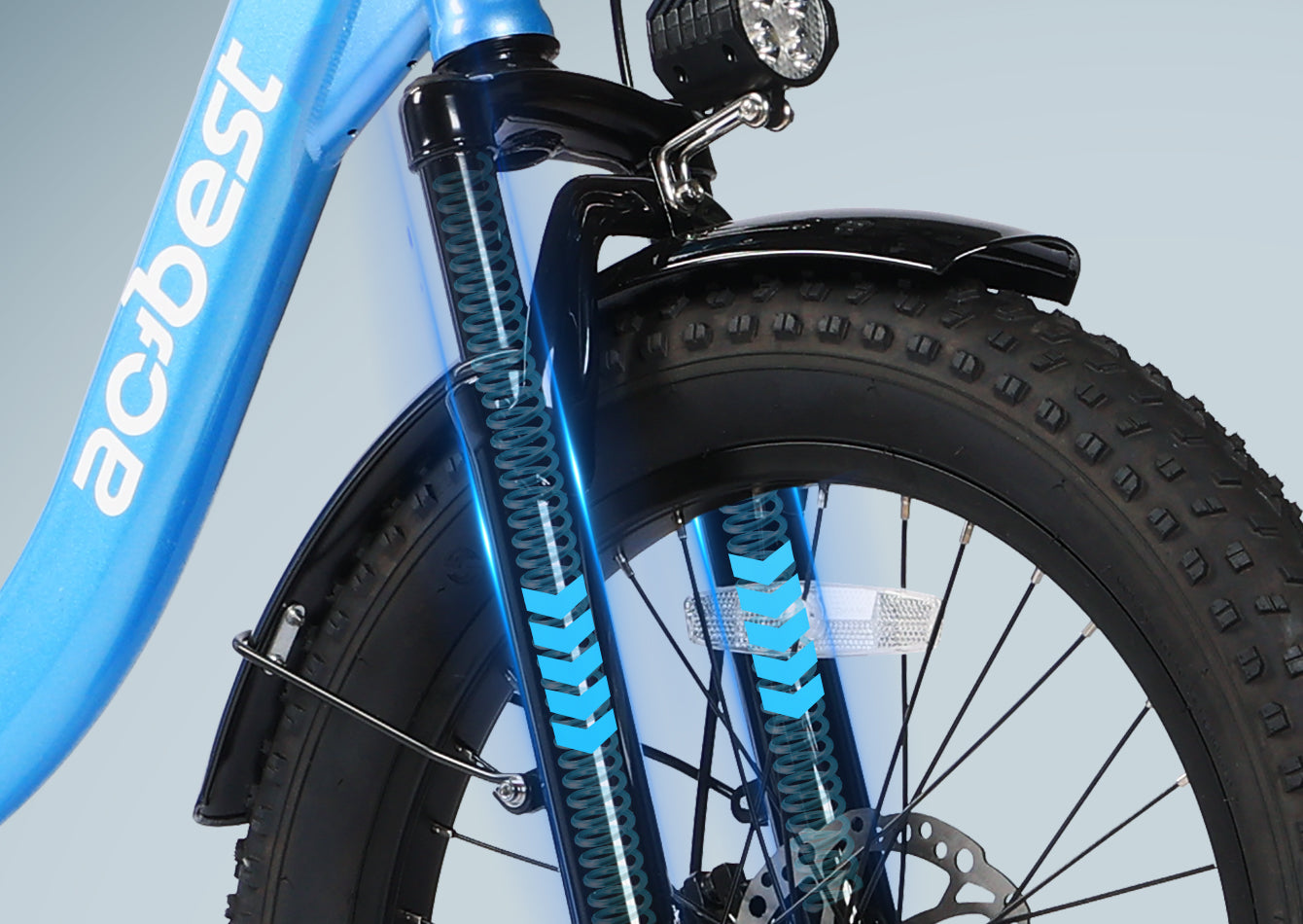 Smooth & Stable Ride with Front Suspension