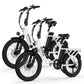 White Actbest foldable electric bikes with fat tires and stylish frames