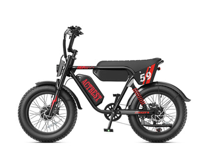 Striker Max 20"x4.0" 37MPH AWD Dual Motor Moped-Style E-Bike