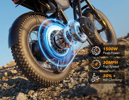 Blaze Plus 16"x4.0" 30MPH E-Bike for Teens