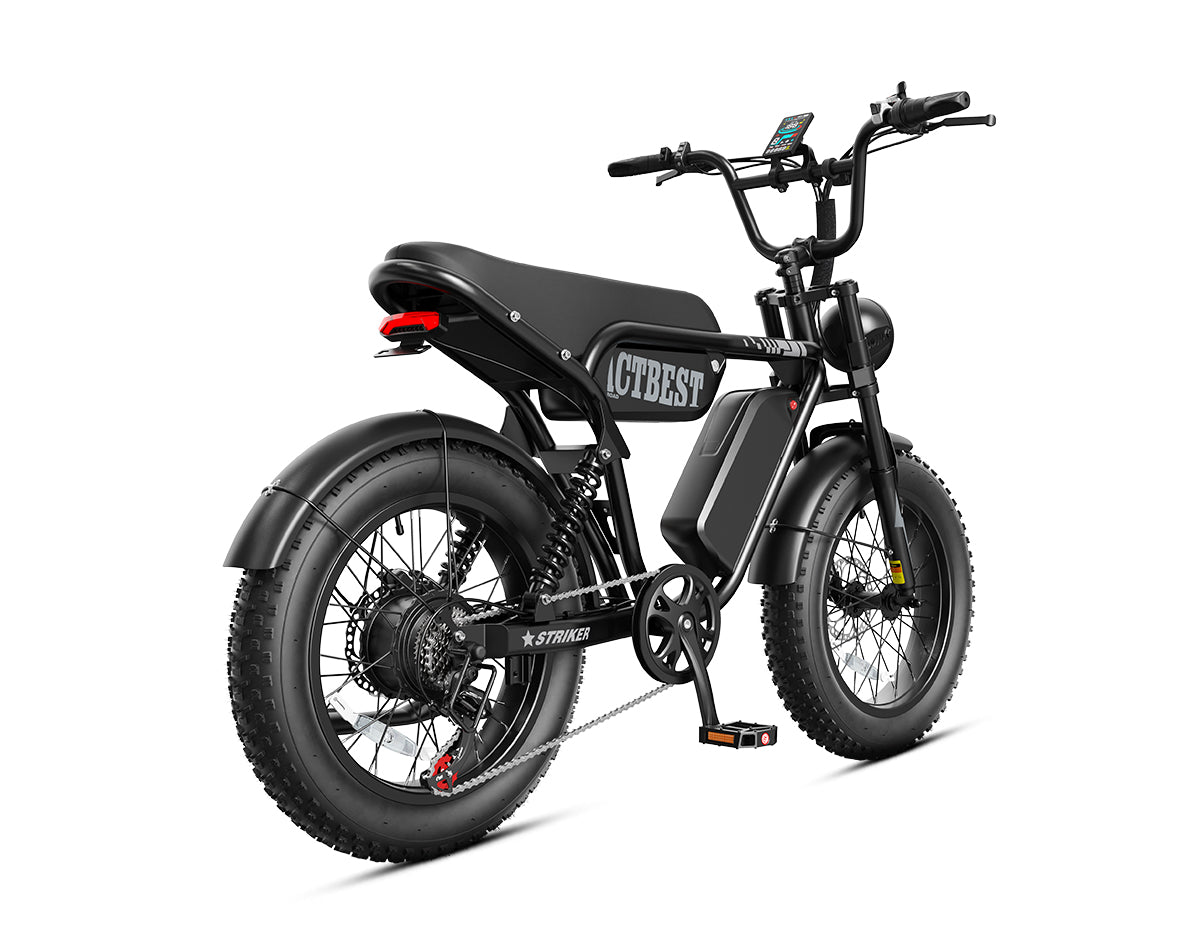 Striker Dual Battery 20"x4.0" 35+MPH Moped-Style E-Bike
