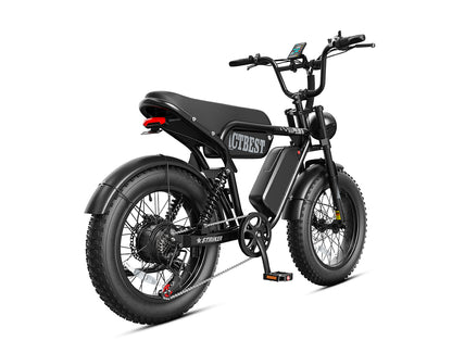 Striker Dual Battery 20"x4.0" 35+MPH Moped-Style E-Bike