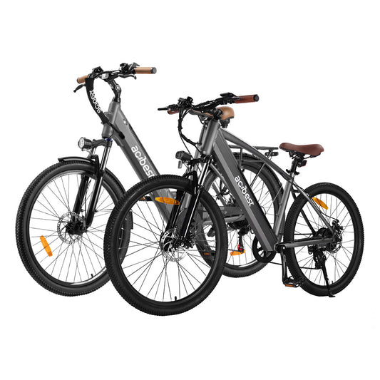 Actbest electric bikes in gray with sturdy frames and modern designs