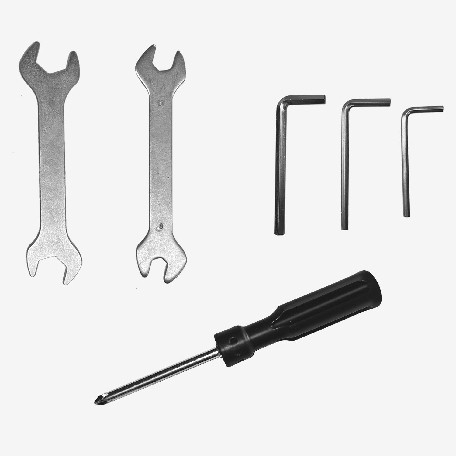 2*Open End Wrench 3*Tools 1*Phillips Head