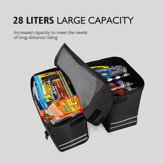 Bike Rear Pannier Bag 27L