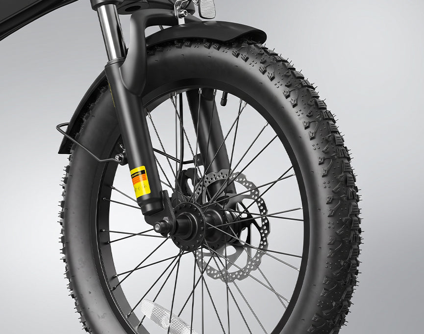 20" × 3.0" Wide Tires