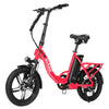 Red Actbest CityRun folding electric bike with 500W motor and compact frame.