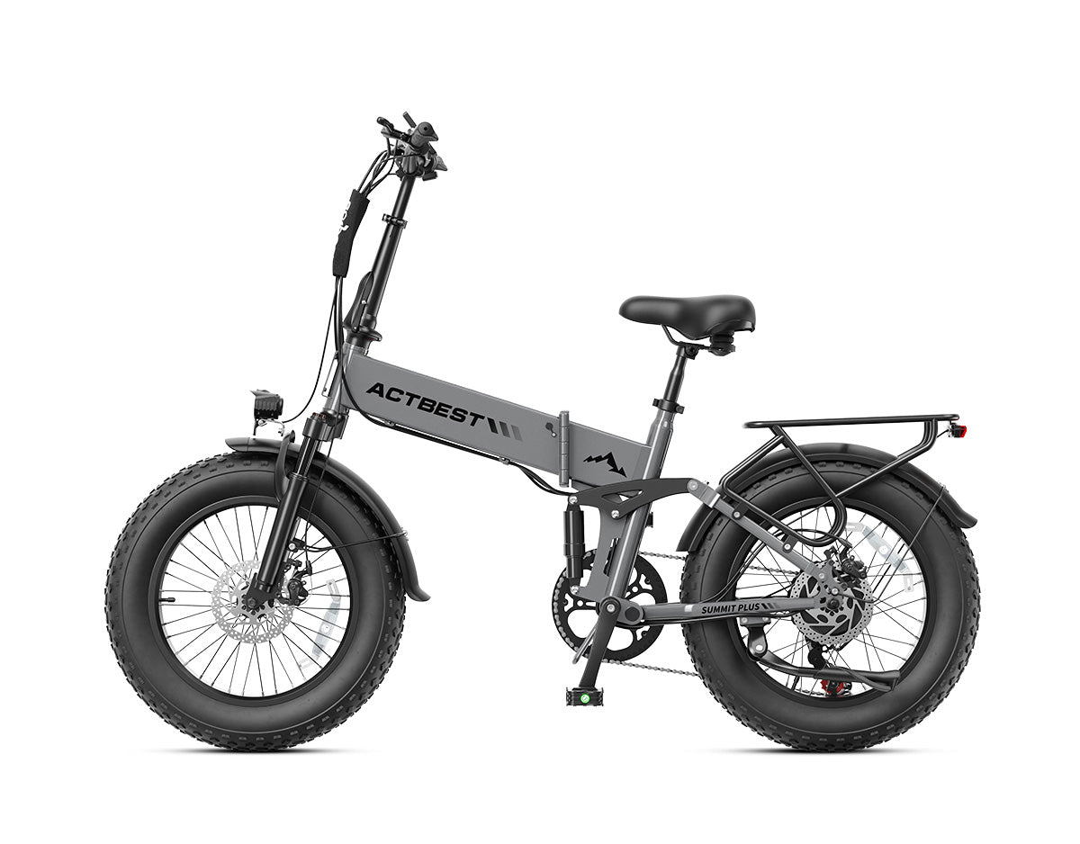 Summit Plus Full Suspension Folding Fat Tire Electric Bike