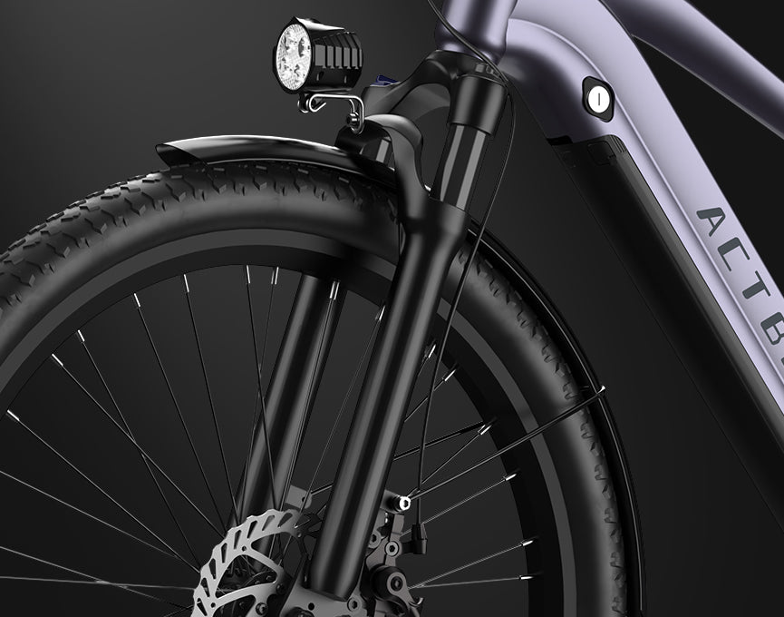 Dual-crown Suspension Fork.