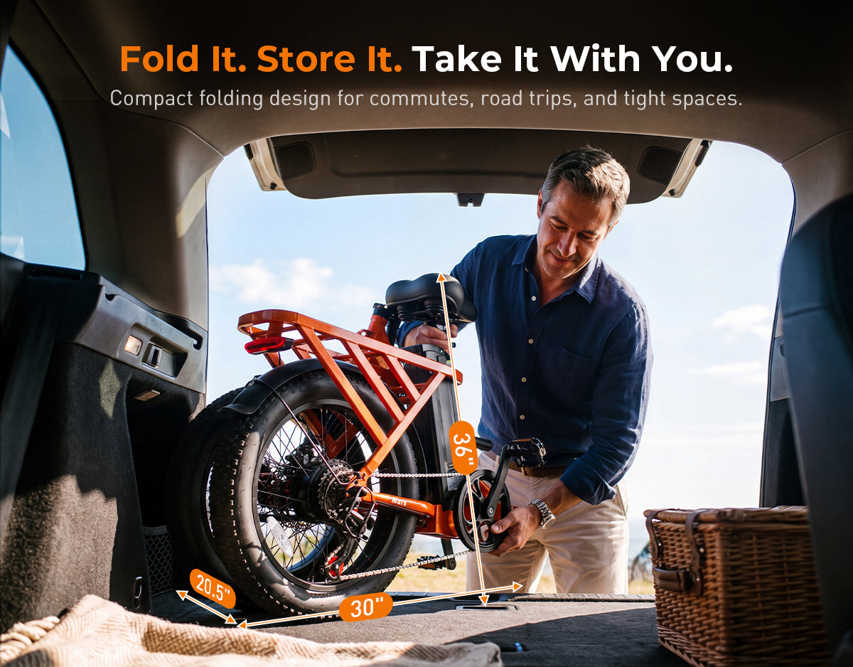 Mars Folding Electric Bike for Adults
