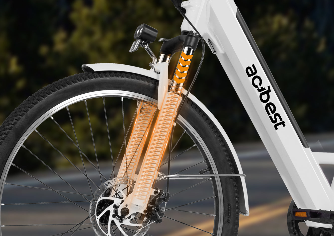 High-Performance Hydraulic Suspension ForkSmooth Rides on Any Terrain