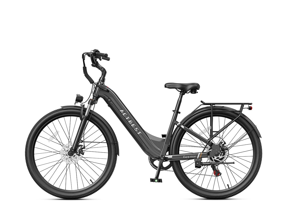 actbest Core ST 2.0 dark gray step-through electric bike, side view