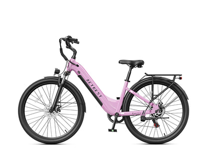 actbest Core ST 2.0 pink step-through electric bike, side view