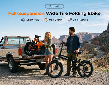 Summit Full Suspension Folding Electric Bike