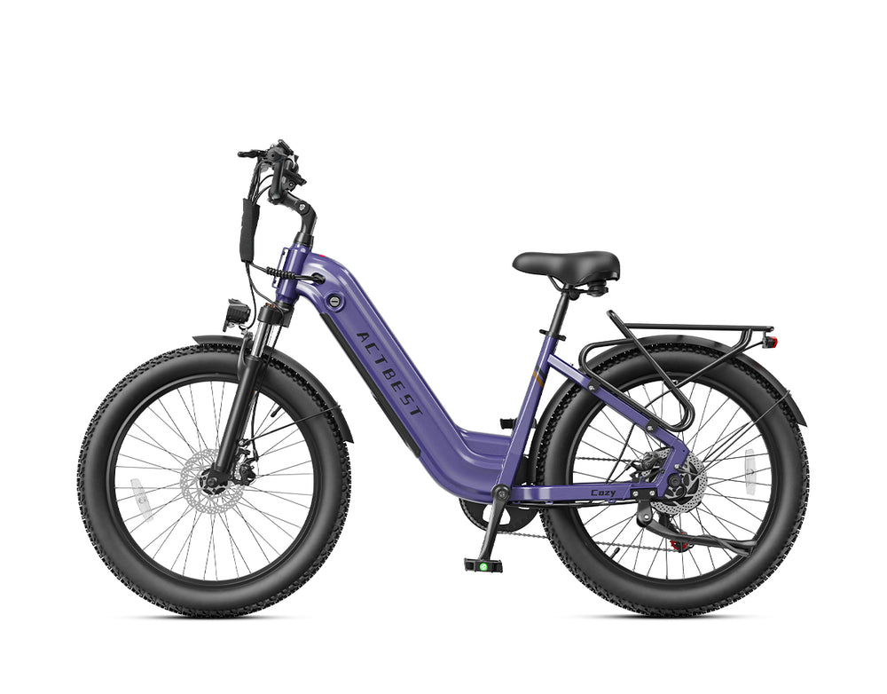 Actbest Cozy Commuter Electric Bike-Purple