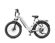 Cozy Wide Tire Step-Through Commuter Electric Bike