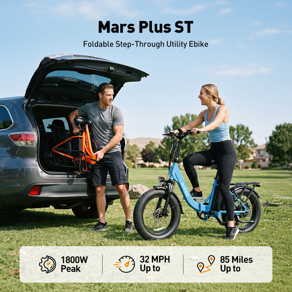 Mars Plus ST Foldable Step-Through Utility Electric Bike
