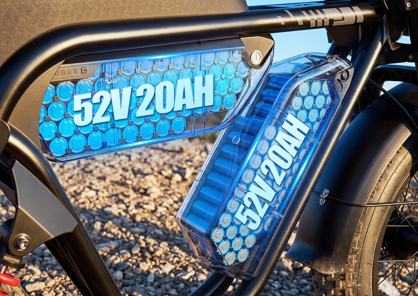 Massive 52V 40Ah Battery for Unstoppable Range