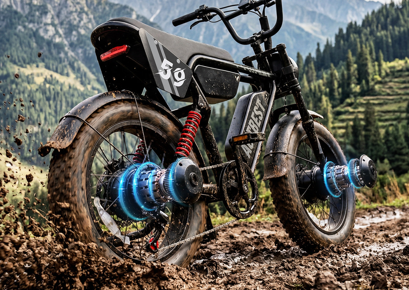 Unleash 3000W Peak Power with Dual Motor Versatility