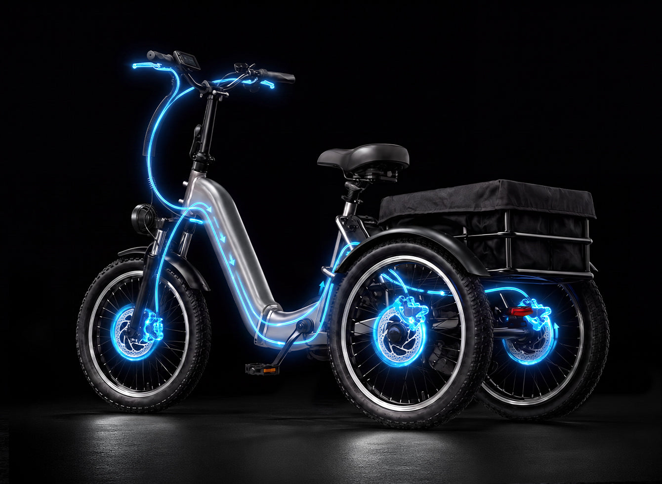 Triple Hydraulic Brakes for Safer, More Confident Stops