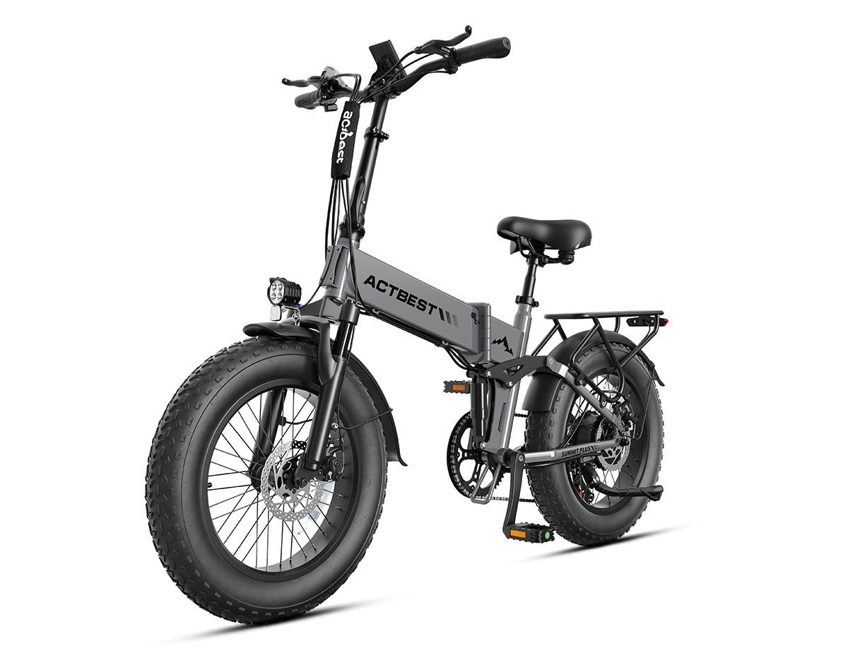 Summit Plus Full Suspension Folding Fat Tire Electric Bike