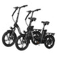 Black Actbest electric bikes featuring foldable designs and robust fat tires