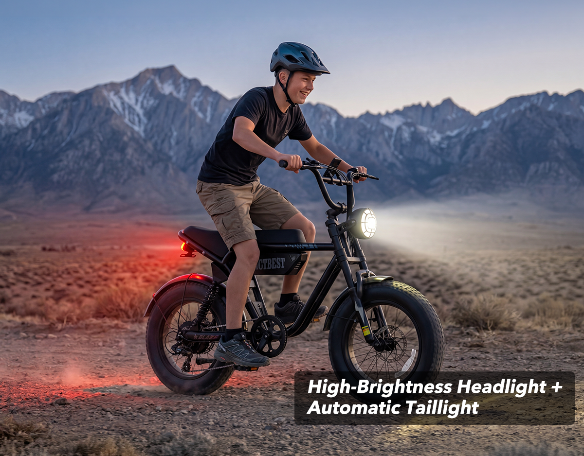 Blaze Plus 16"x4.0" 30MPH E-Bike for Teens