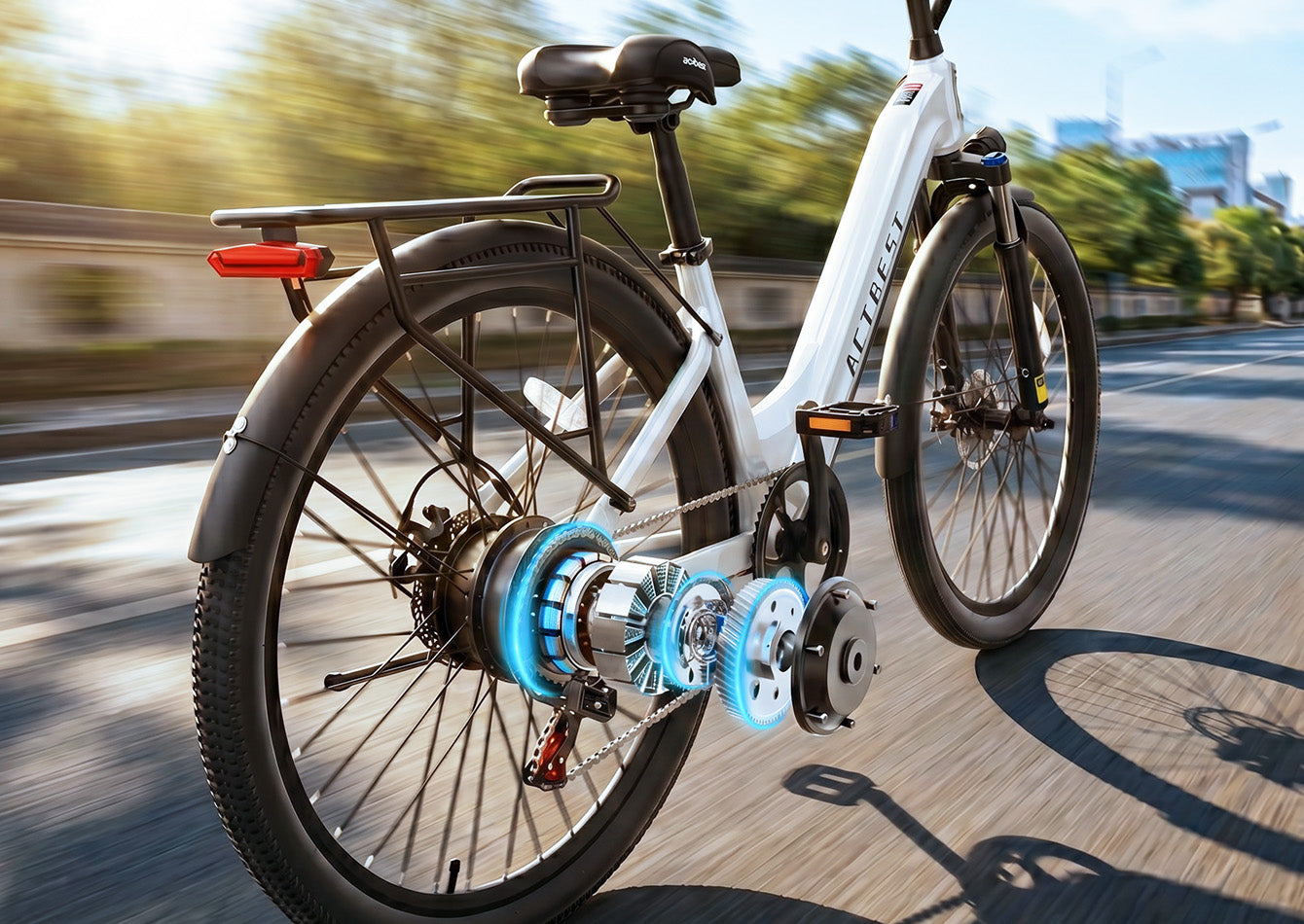 1200W Peak Power for Hills, Starts, and City Speed