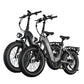 Actbest electric bikes with fat tires and rear rack, showcasing sturdy design.